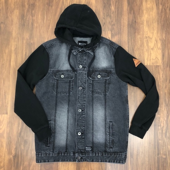 matix denim jacket